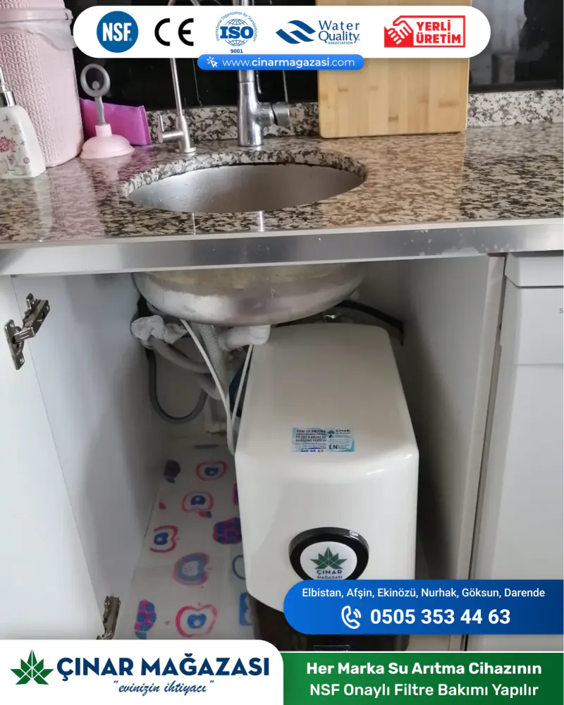 Çınar Mağazası tarafından kurulan su arıtma cihazı, müşteri 4