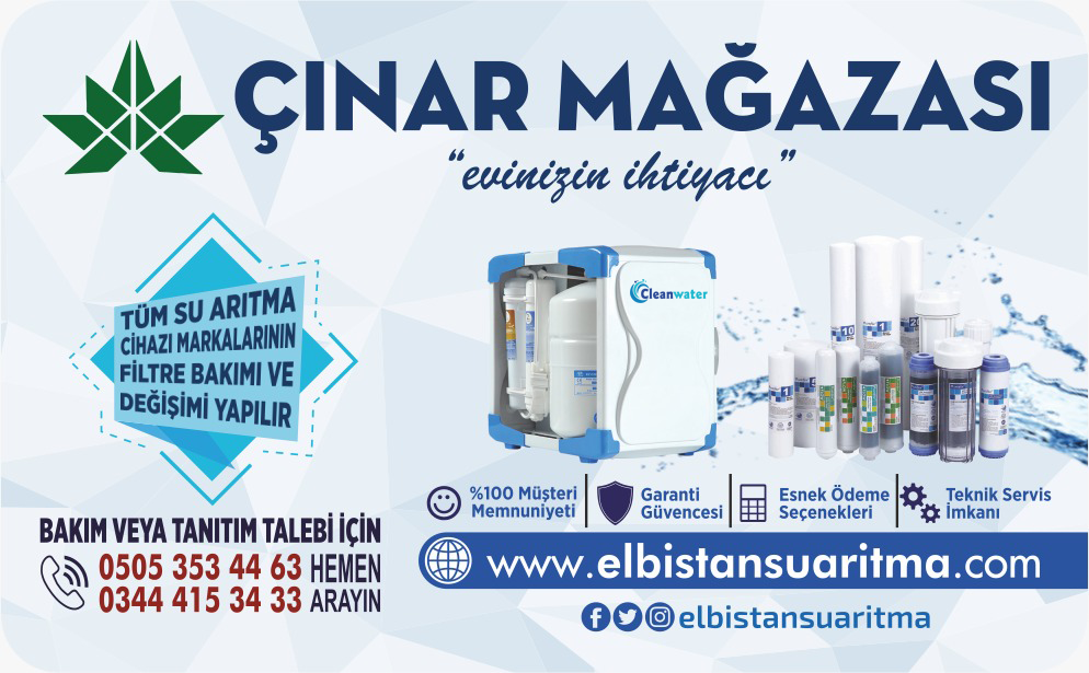 elbistan su arıtma, afşin su arıtma, göksun su arıtma